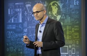 Foto do CEO da Microsoft, Satya Nadella.