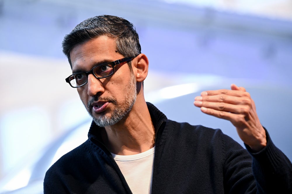 O CEO do Google, Sundar Pichai, é 'vibe codificando' um site para se divertir
