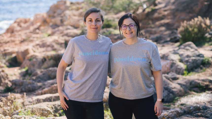 Poseidona reina entre as algas do mar Mediterrâneo