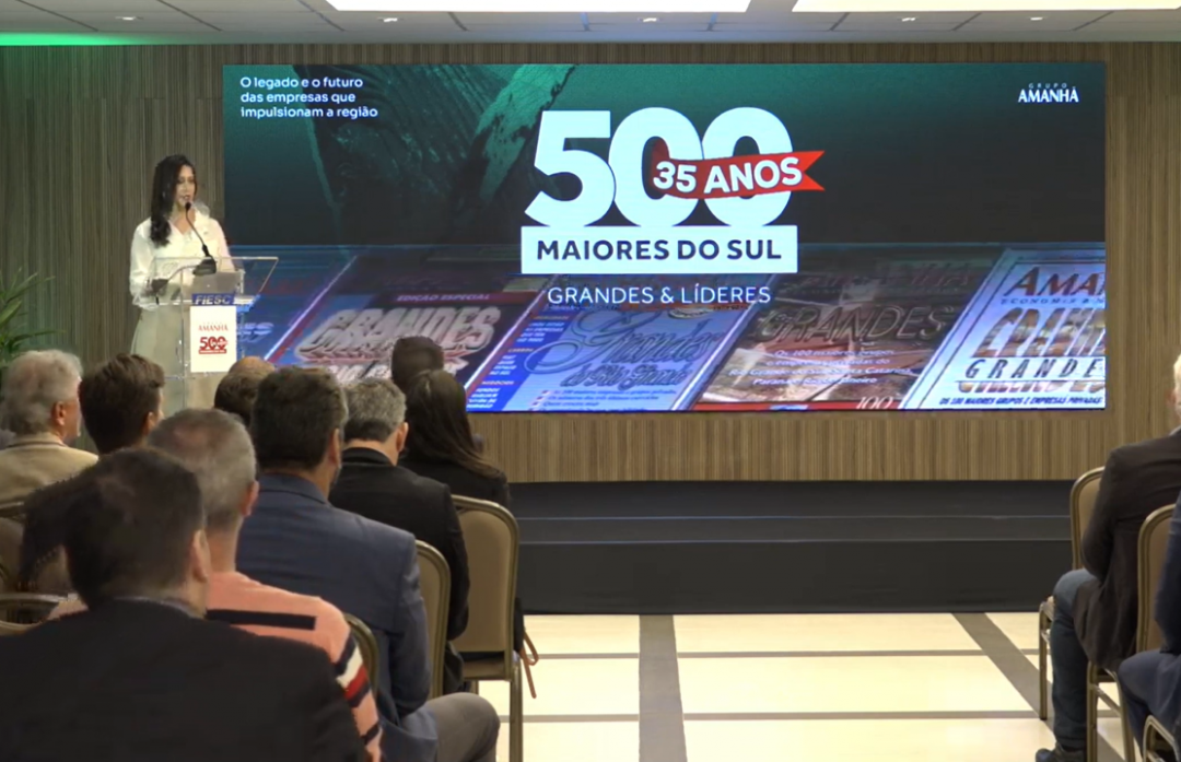 Recorde a cerimônia de premiação das 100 maiores empresas catarinenses