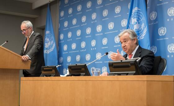 Escolha a paz ao invés do caos, Guterres insiste ao definir as prioridades do último ano
