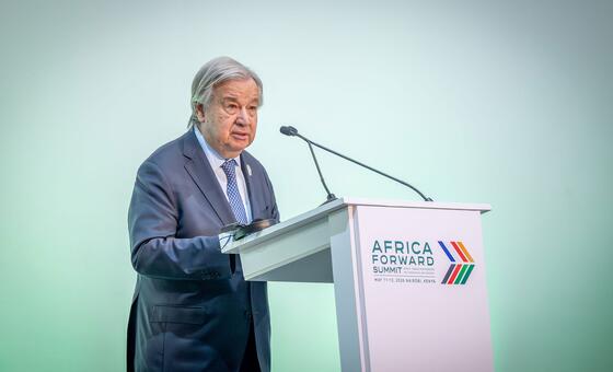 Guterres destaca a liderança de África no discurso na cimeira em Nairobi